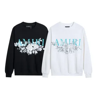 Amiri Graphic Floral Print Crewneck Sweater