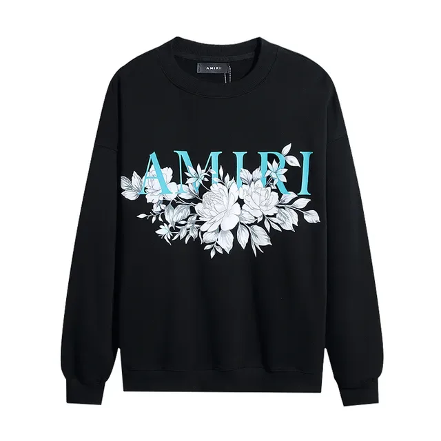 Amiri Graphic Floral Print Crewneck Sweater 4