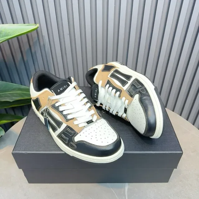 Amiri MA Court Beige Black White sneakers style de vie 2