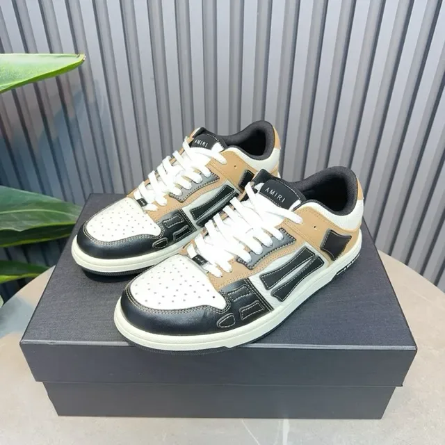 Amiri MA Court Beige Black White sneakers style de vie 3