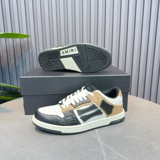 Amiri MA Court Beige Black White sneakers style de vie 4