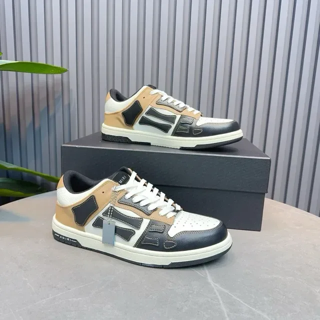 Amiri MA Court Beige Black White sneakers style de vie 6