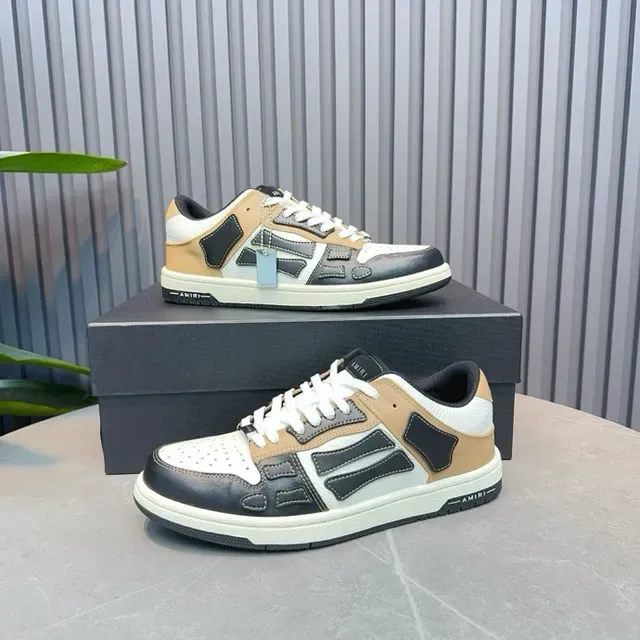 Amiri MA Court Beige Black White sneakers style de vie 8