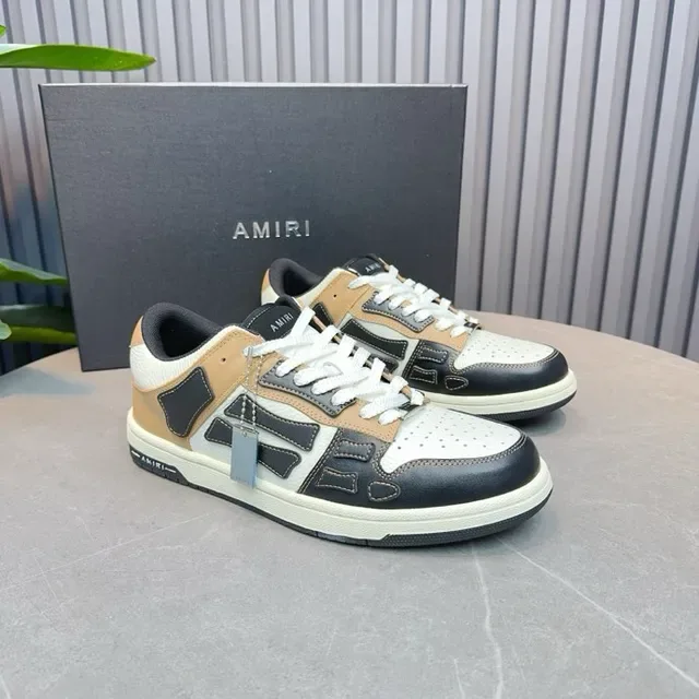 Amiri MA Court Beige Black White sneakers style de vie 9