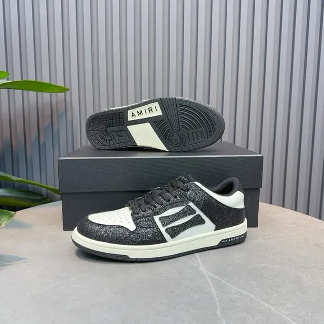 Amiri MA Court Tênis Lifestyle Preto Brilhante e Branco 5