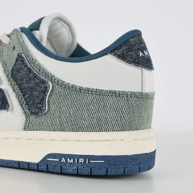 Amiri MA Court Sneakers Lifestyle Denim Patchwork 4