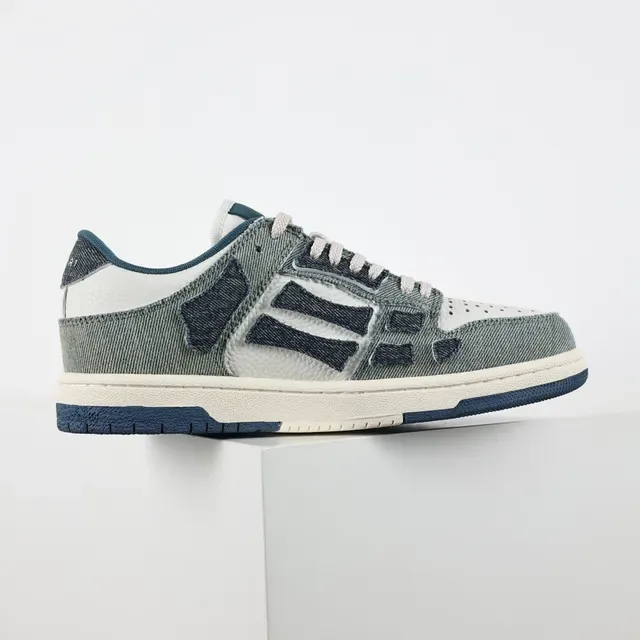 Amiri MA Court Sneakers Lifestyle Denim Patchwork 7