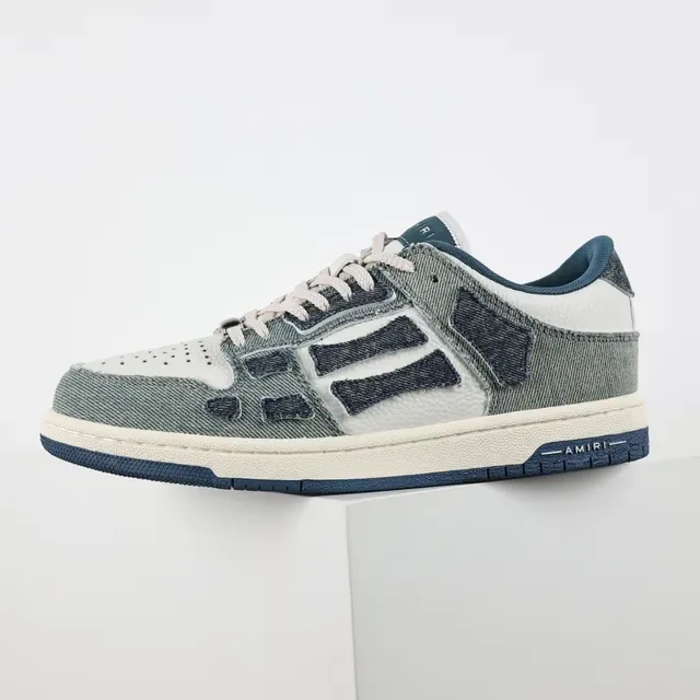 Amiri MA Court Sneakers Lifestyle Denim Patchwork 9