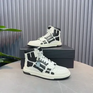 Amiri Skel Top High Off-White and Black Lifestyle Sneakers