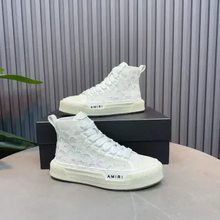 Amiri Skel Top High Off-White Star-Perforated Lifestyle Sneakers
