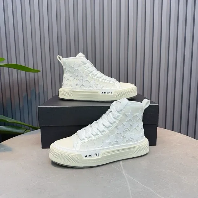 Amiri Skel Top High Off-White Star-Perforated chaussures lifestyle 2