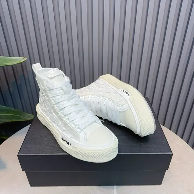 Amiri Skel Top High Off-White Star-Perforated chaussures lifestyle 3