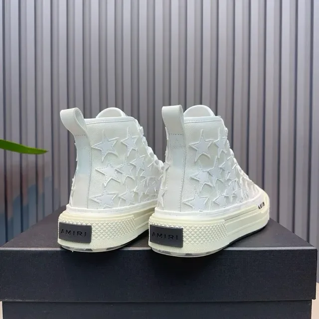 Amiri Skel Top High Off-White Star-Perforated chaussures lifestyle 4
