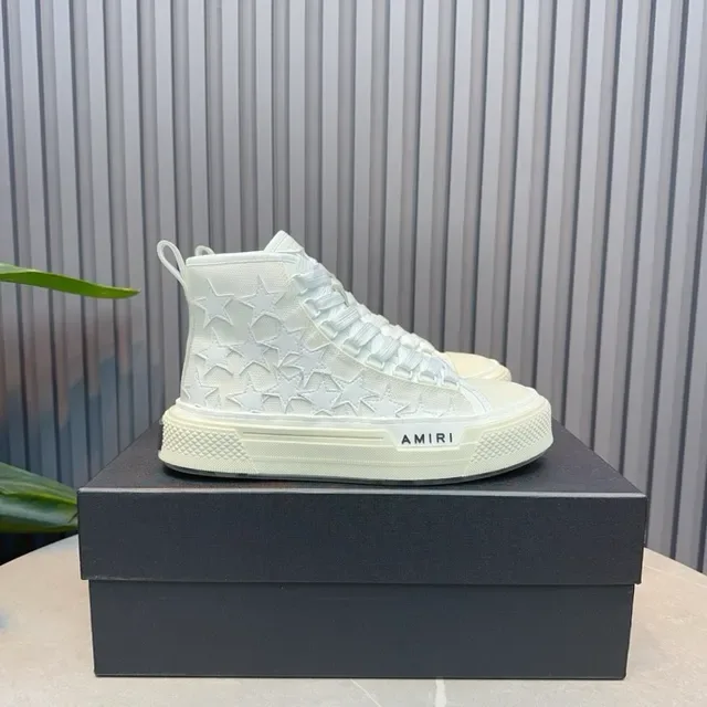 Amiri Skel Top High Off-White Star-Perforated chaussures lifestyle 5
