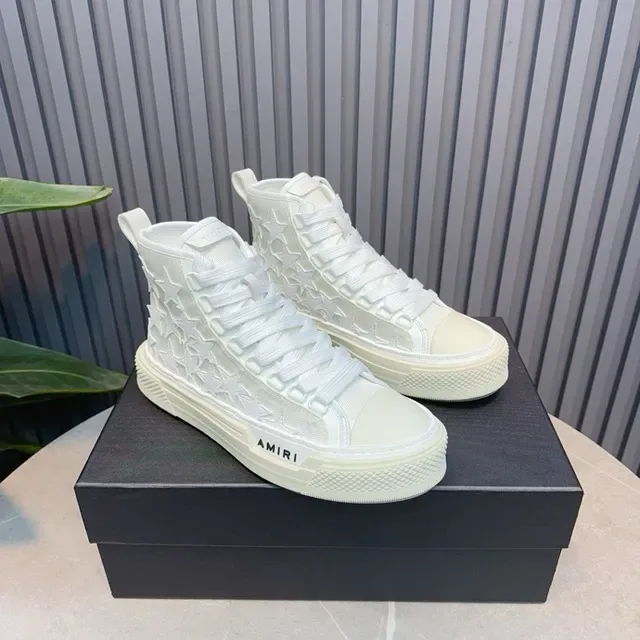 Amiri Skel Top High Off-White Star-Perforated chaussures lifestyle 6