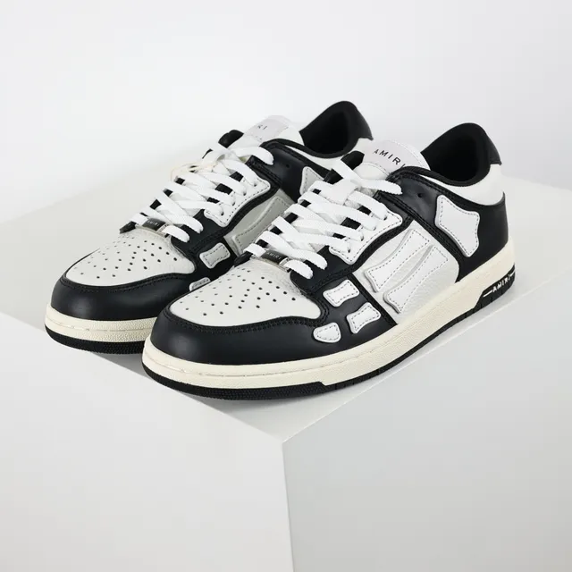 Amiri Skel Top Low Noir et Blanc Chaussures Lifestyle 2