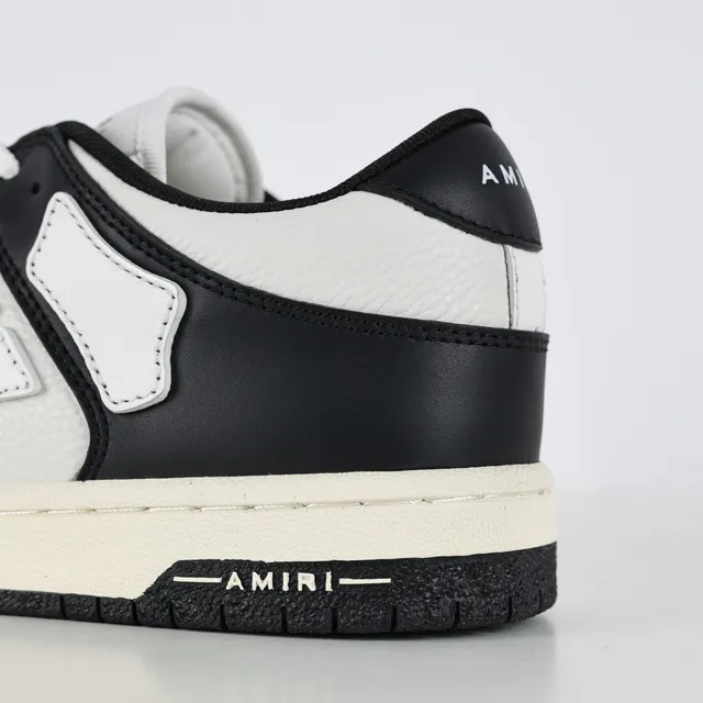 Amiri Skel Top Low Noir et Blanc Chaussures Lifestyle 4