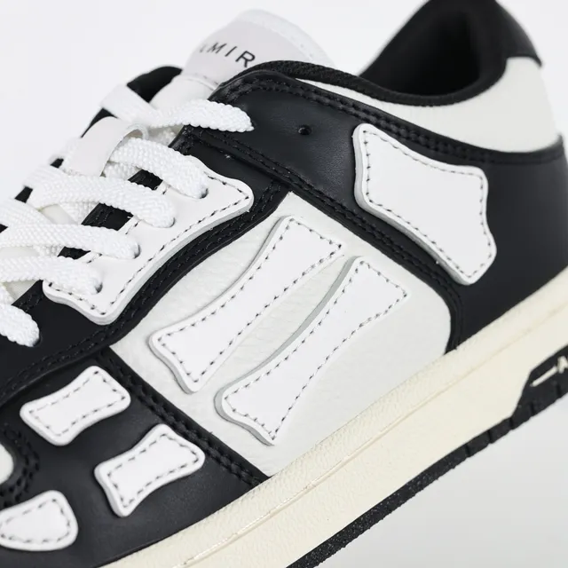 Amiri Skel Top Low Noir et Blanc Chaussures Lifestyle 6