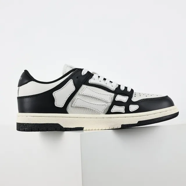Amiri Skel Top Low Noir et Blanc Chaussures Lifestyle 7