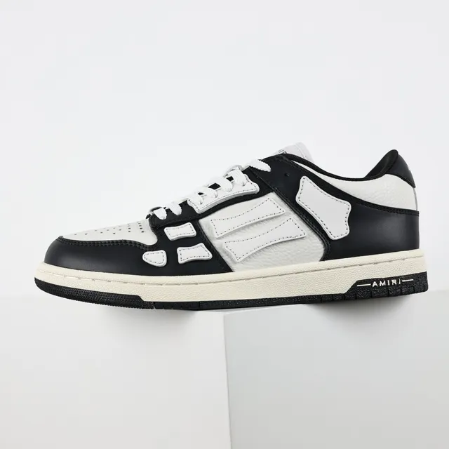 Amiri Skel Top Low Noir et Blanc Chaussures Lifestyle 9