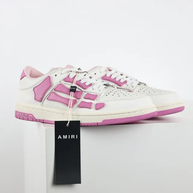 Amiri Skel Top White and Pink Lifestyle Sneakers 3