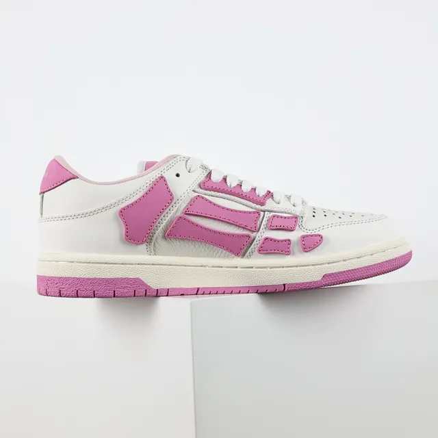 Amiri Skel Top White and Pink Lifestyle Sneakers 7