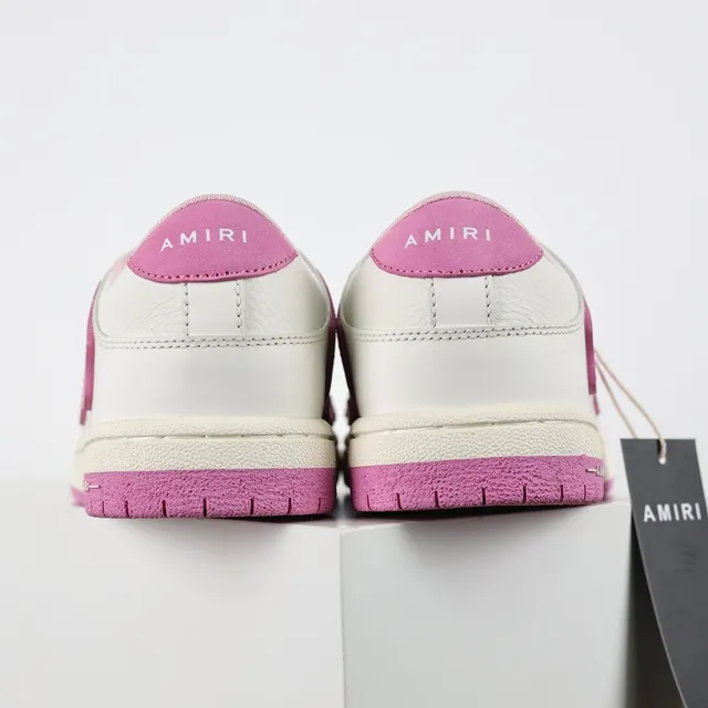 Amiri Skel Top White and Pink Lifestyle Sneakers 8