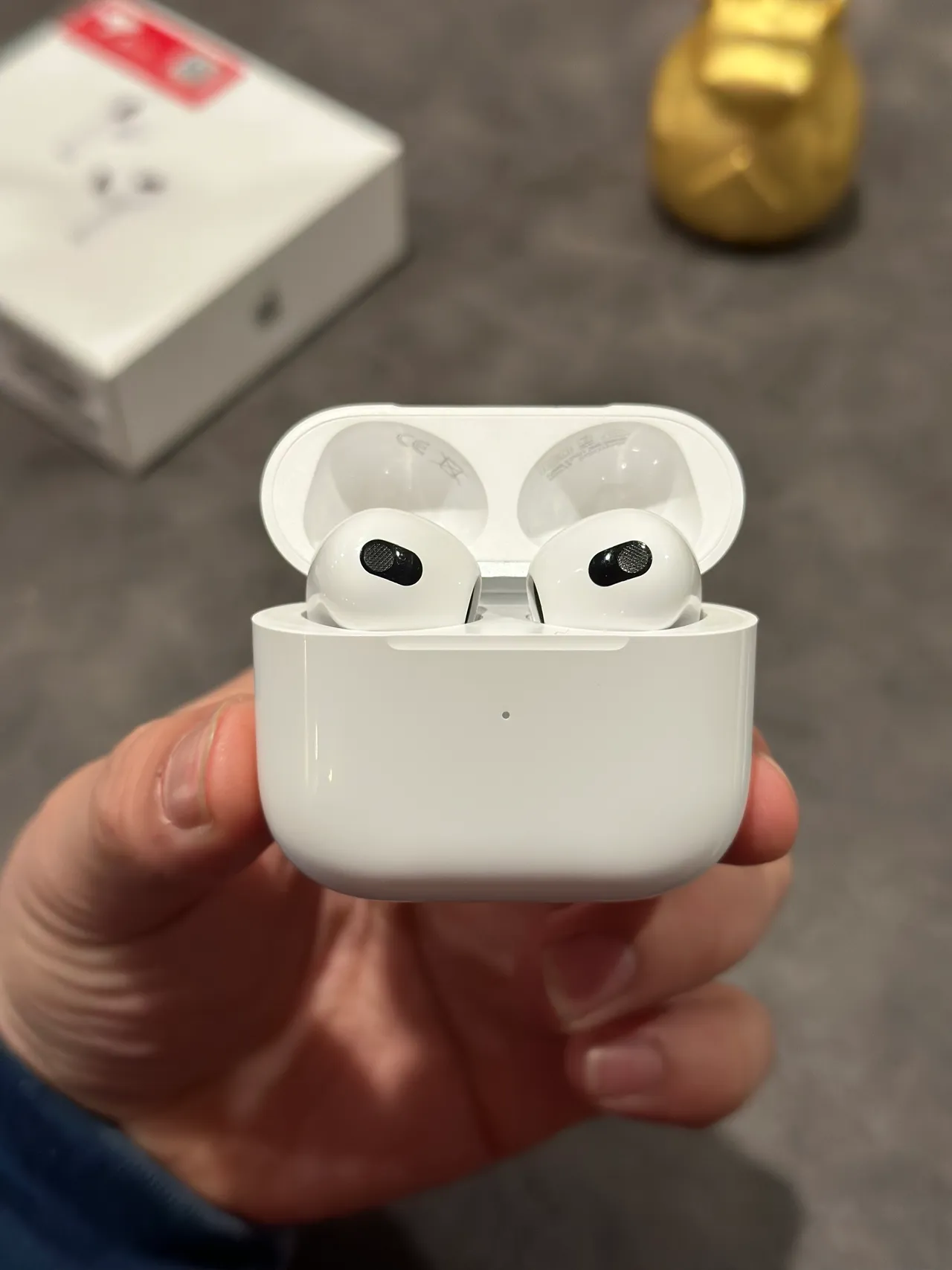 Apple AirPods White Black Stem-Style Compact TWS Earbuds 12