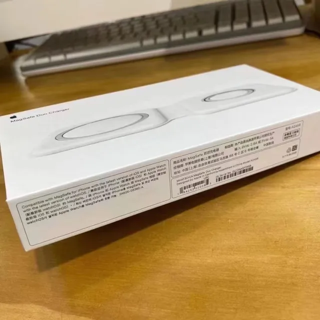 شاحن قابل للطي Apple MagSafe Duo أبيض فضي ثنائي لفائف 2