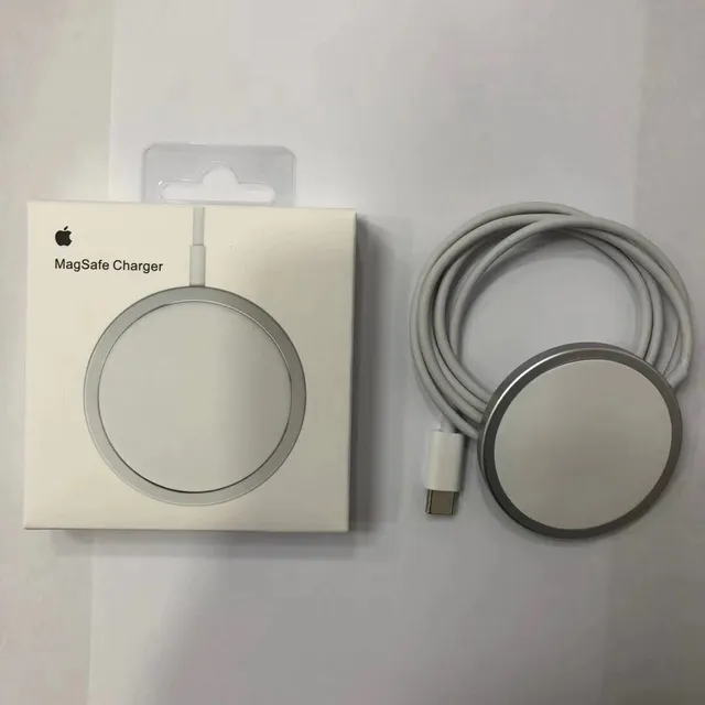 Apple MagSafe White Silver Circular Disc Magnetic Ring Charger 2
