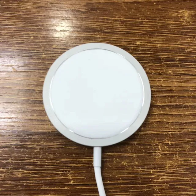 Apple MagSafe White Silver Circular Disc Magnetic Ring Charger 11