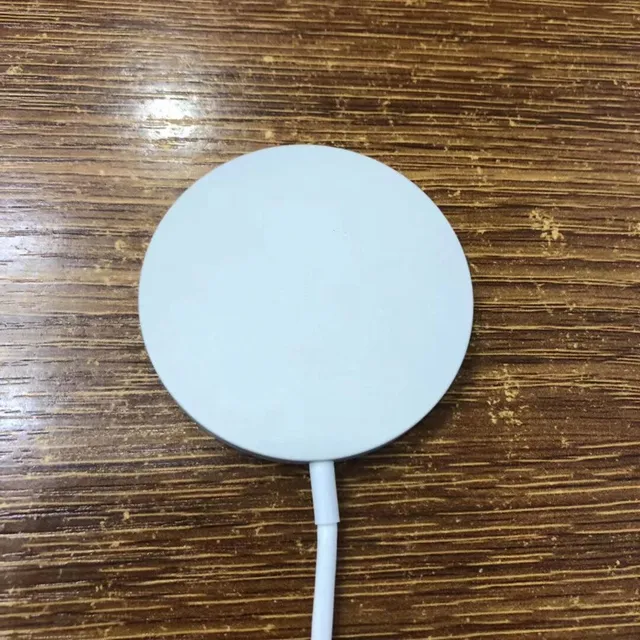 Apple MagSafe White Silver Circular Disc Magnetic Ring Charger 12