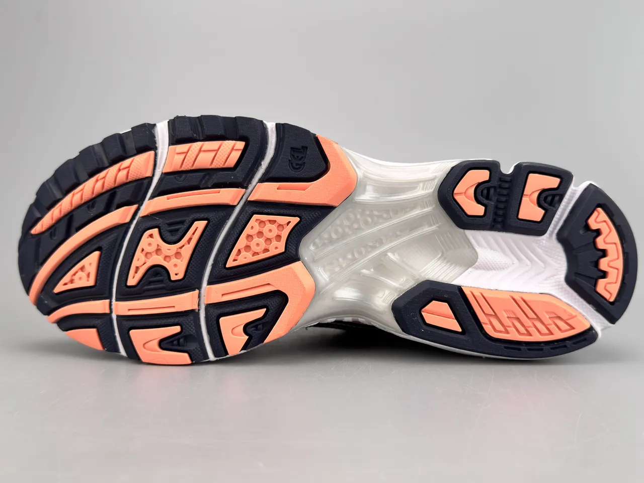 ASICS Gel-Kayano 14 Silver Peach Navy tênis de corrida 6