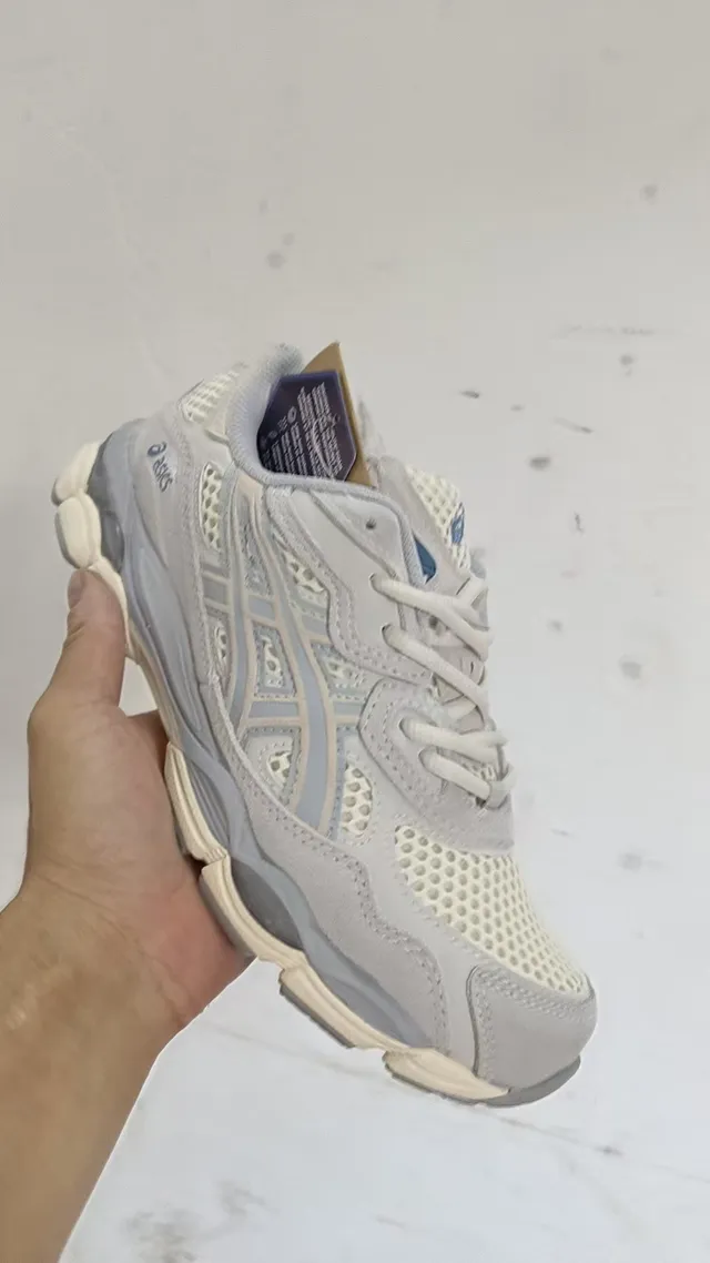 ASICS Gel-Kayano Beige Gris Bleu chaussures lifestyle 2