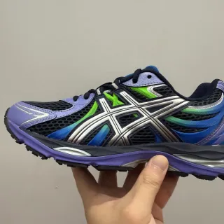 ASICS Gel-Kayano Purple Blue Mesh Upper Gradient Overlays Running Shoes