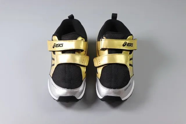 ASICS Red Black Velcro Strap Closure Synthetic/mesh Upper Lifestyle Sneakers 17