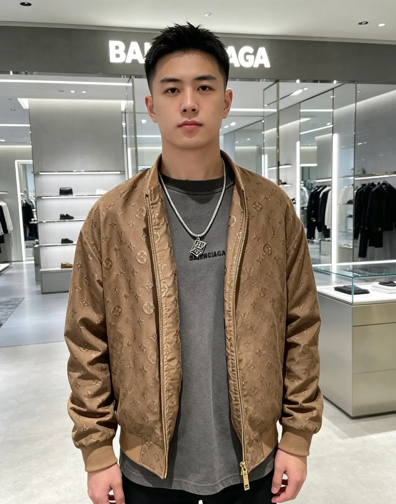 Balenciaga BB Chain Collier Argent Métal 3