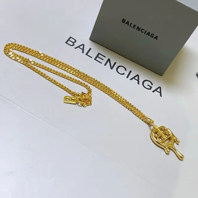 Balenciaga BB Drip Chaîne d'Or Collier 7