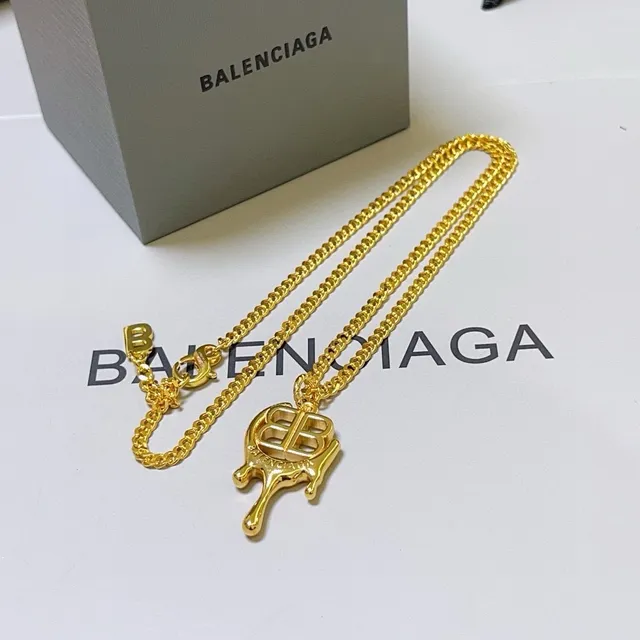 Balenciaga BB Drip Chaîne d'Or Collier 9