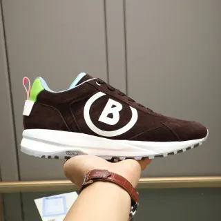 Balenciaga Brown Green Suede Upper Oversized Circular Logo Lifestyle Sneakers