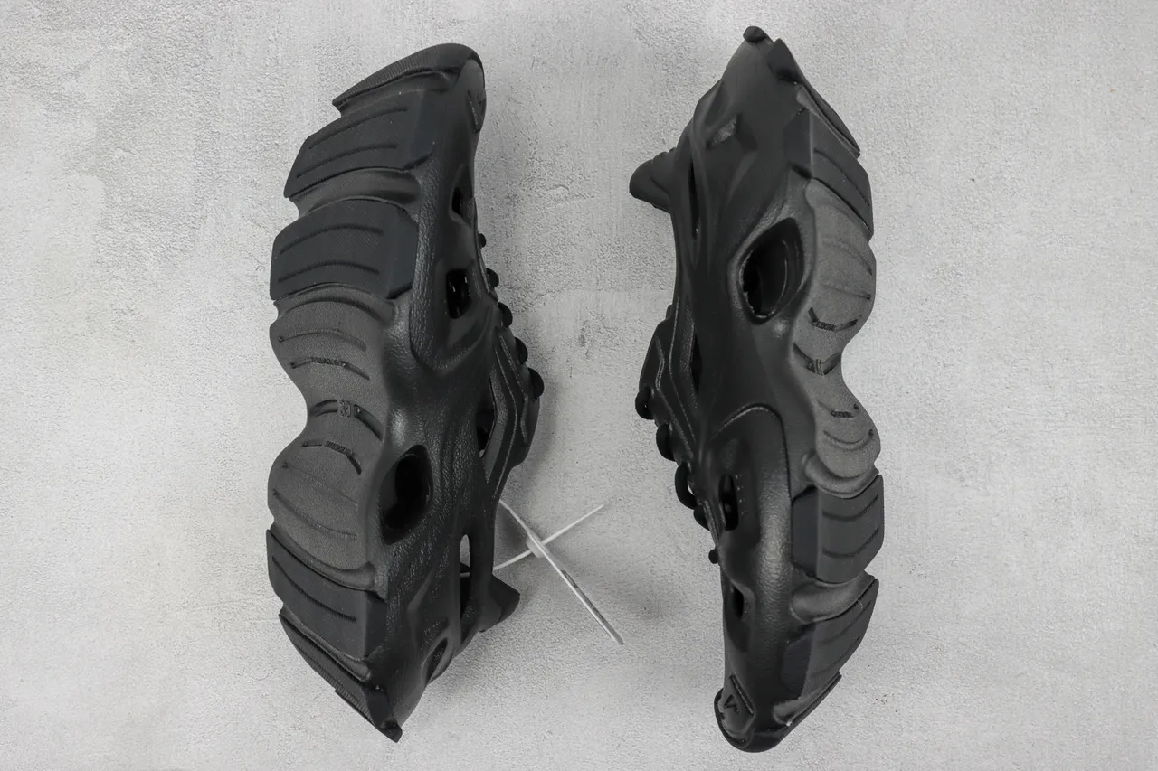 Balenciaga Defender Black Monolithic Rubber Chunky Sneaker 2