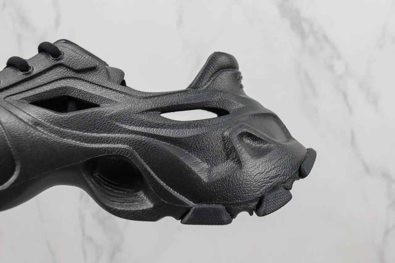 Balenciaga Defender Black Monolithic Rubber Chunky Sneaker 7