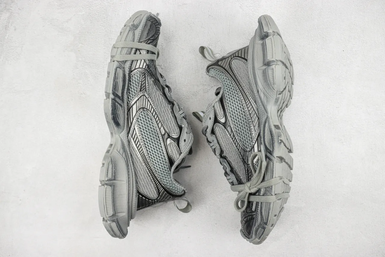 Balenciaga Defender Monocromático Gris Zapatillas Chunky 2