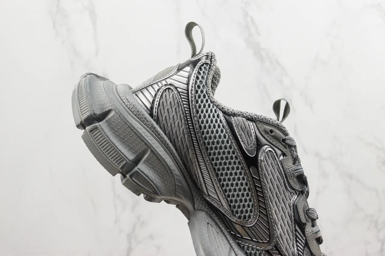 Balenciaga Defender Monocromático Gris Zapatillas Chunky 5