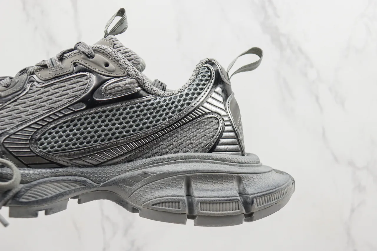 Balenciaga Defender Monocromático Gris Zapatillas Chunky 7