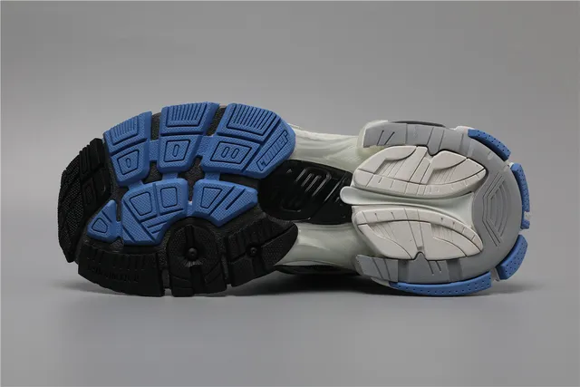 Balenciaga Runner أزرق أبيض رمادي Chunky Sneakers 6