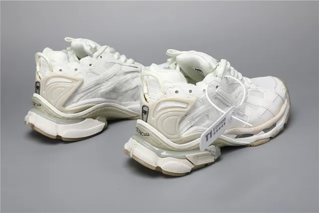 Balenciaga Runner حذاء رياضي سميك أبيض فلورسنت 3