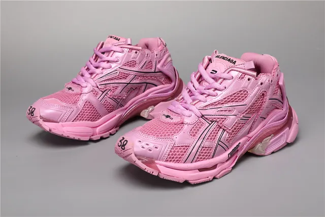 Balenciaga Runner tênis monocromáticos rosas chunky 5
