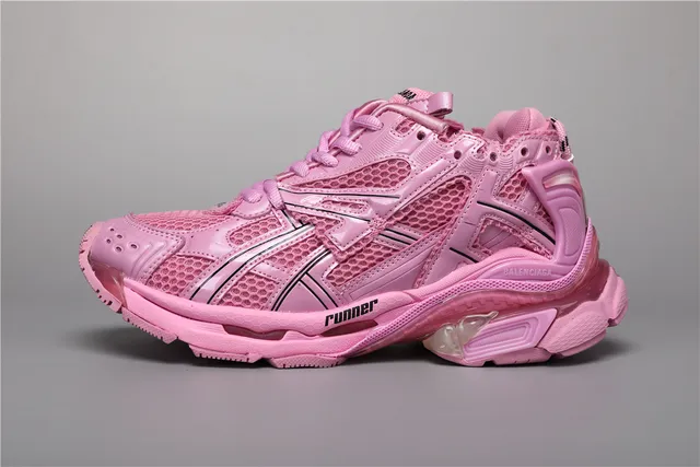 Balenciaga Runner tênis monocromáticos rosas chunky 9