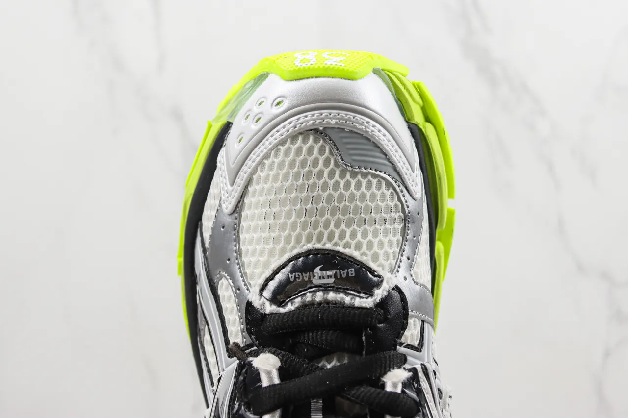 Balenciaga Runner White Black Neon Yellow Chunky Sneakers 6
